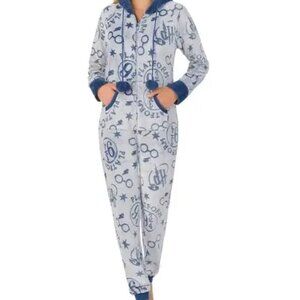 Harry Potter Ladies' Plush Cozy Fleece One-Piece Pajama
